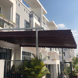 Mái Bạt Xếp Di Động Cho Sân Thượng